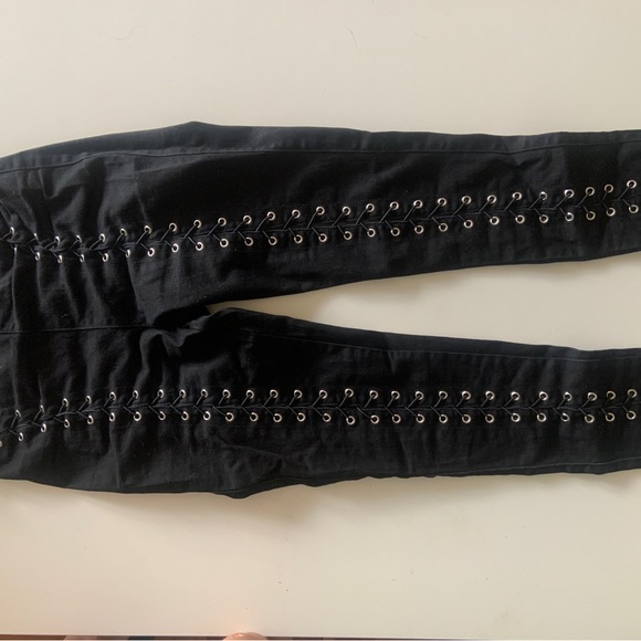 3 FOR 30 🎉 Lace Up High Rise Jeans Size 5 - Picture 3 of 8